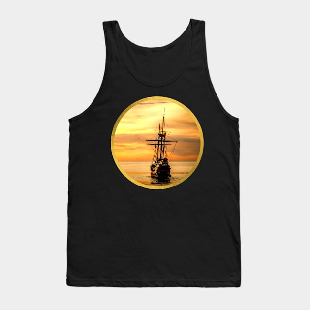 Sailing into the Setting Sun Tank Top by Artsy Y'all